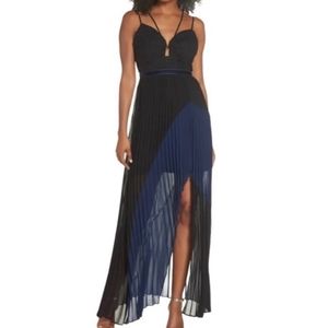 FoxieDox Black and Blue gown